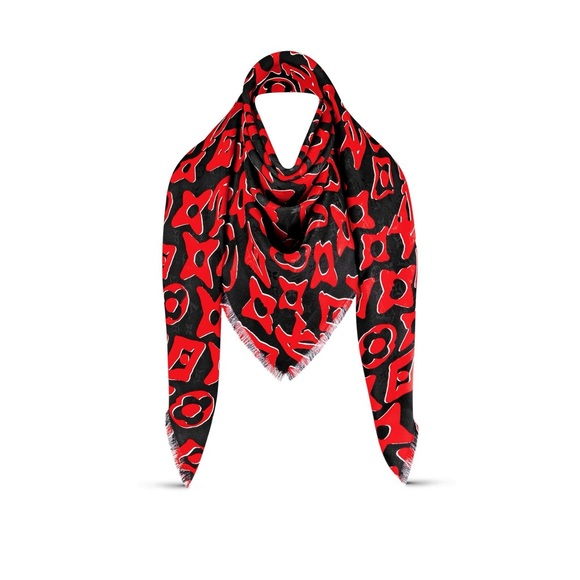 Louis Vuitton x URS Fischer scarf/shawl with box new never used. - Picture 7 of 8